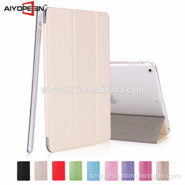 New arrive Silk Pattern smart cover Auto wake up connection case for iPad mini1/2/3 case with 10 colors